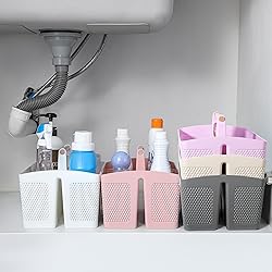 rejomiik Portable Shower Caddy Basket Plastic
