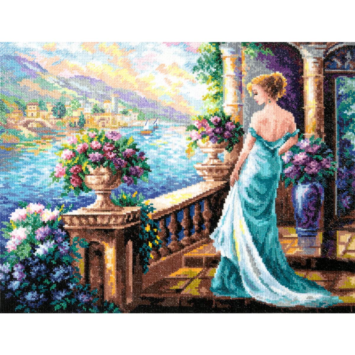 Magic needle 65-04 ZW My Goddess Counted Cross Stitch Kit with Zweigart Edition Cotton Multi-Coloured 40 x 32 cm