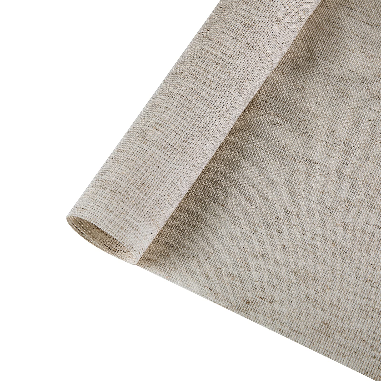 Aida Cloth Big Size 18 Count, Light Oatmeal Cross Stitch Fabric, 59 inch by 36 inch (59 inch by 1 Yard)