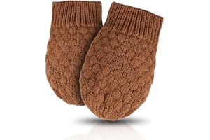 YVNEHCN Baby Knit Mittens Toddler Boys Girls Gloves Winter Infant Newborn No Scratch Mitten 0-3 Years