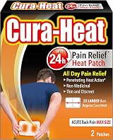 Cura-heat Back Pain Max Size 2 Heat Patches Brand New In Box