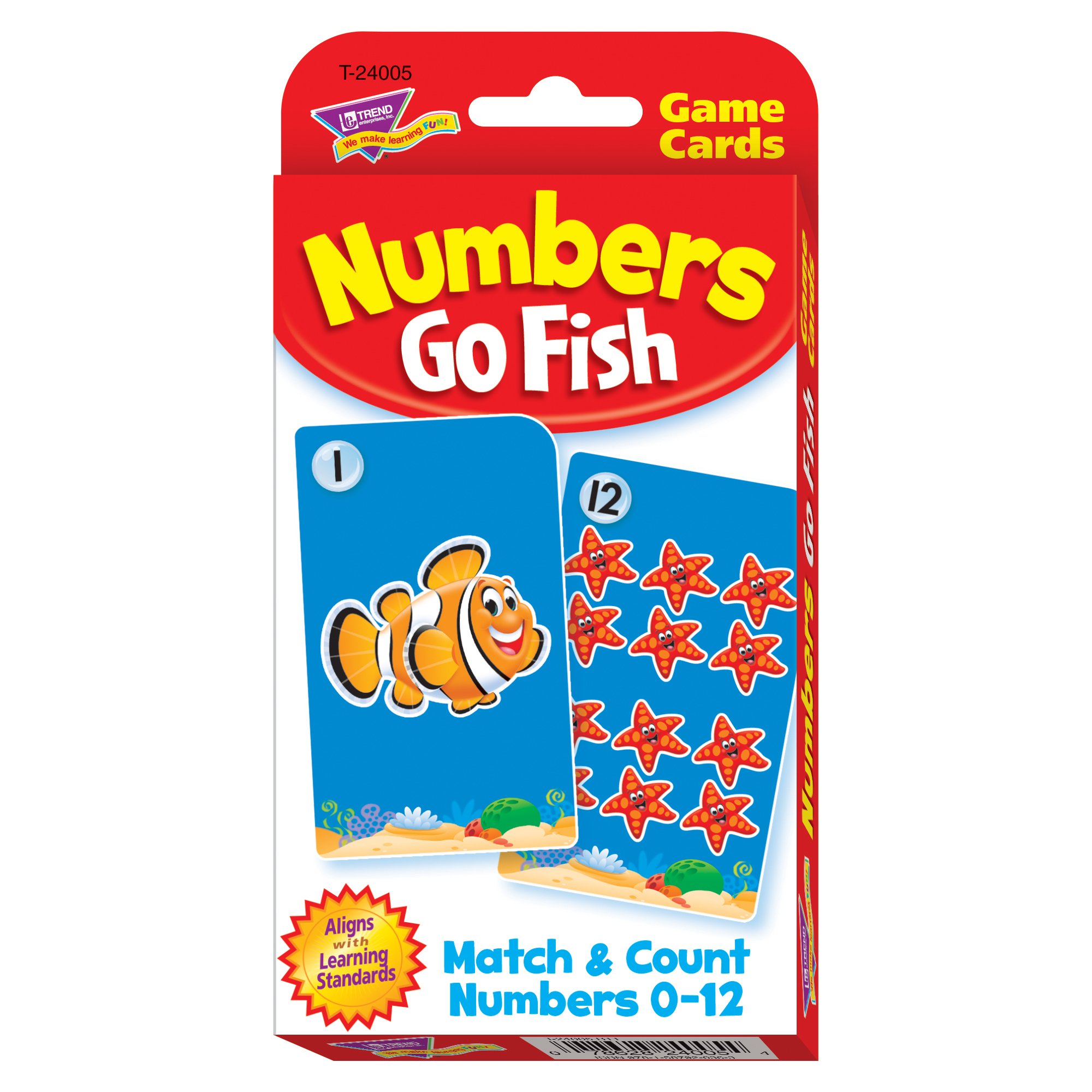 Trend EnterprisesNumbers Go Fish Challenge Cards