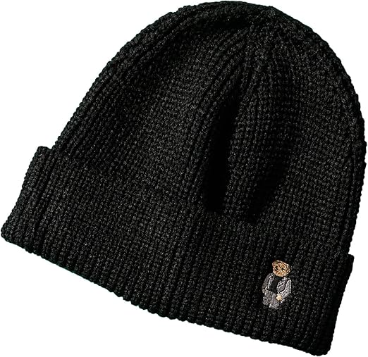 Amazon ナノユニバース Roster Sox 別注 ニット帽 ダメリーノニットキャップ ｒｏｓｔｅｒ ｂｅａｒ メンズ Free Size ブラック ニット 通販