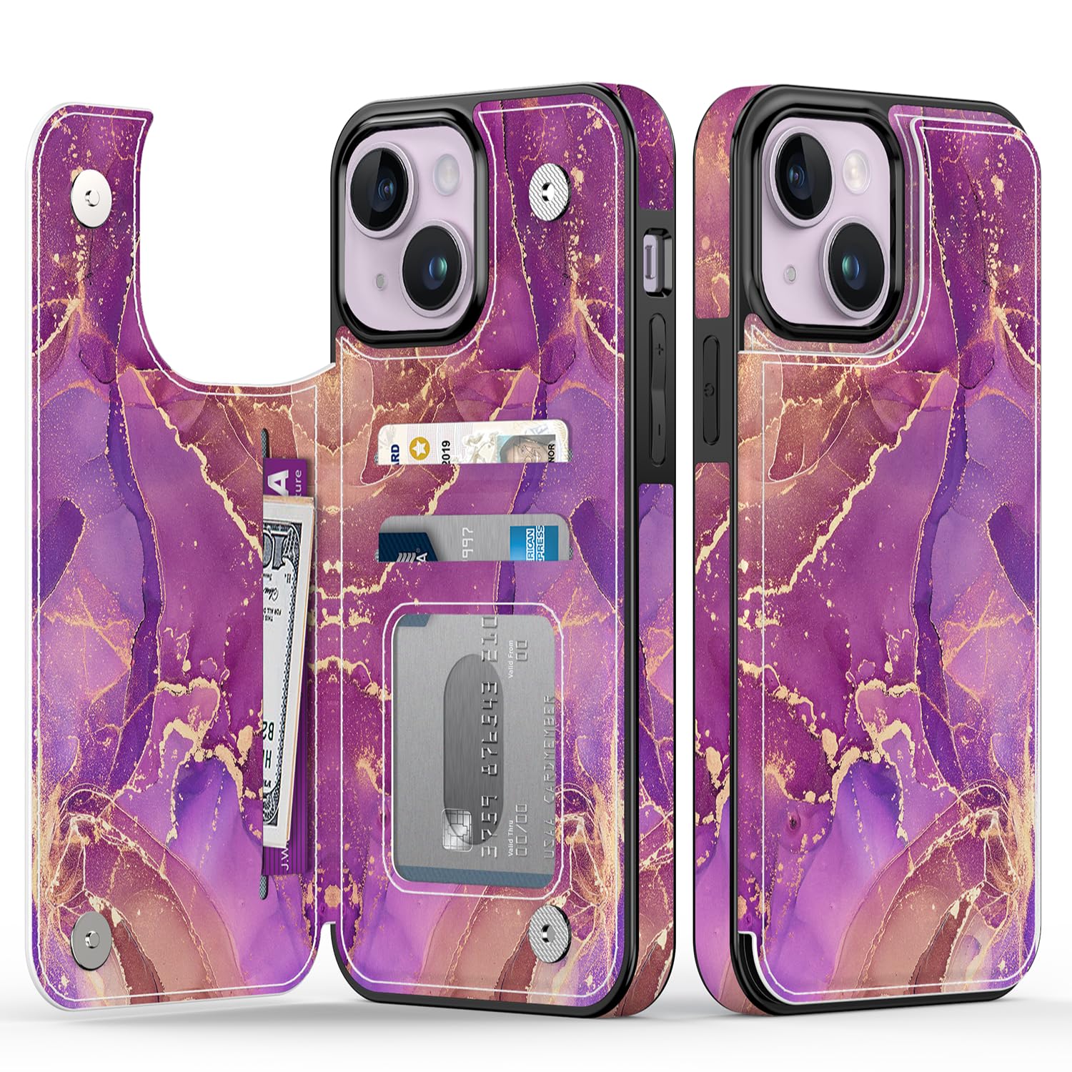 Goodon for iPhone 13 Case Wallet - Flip Folio