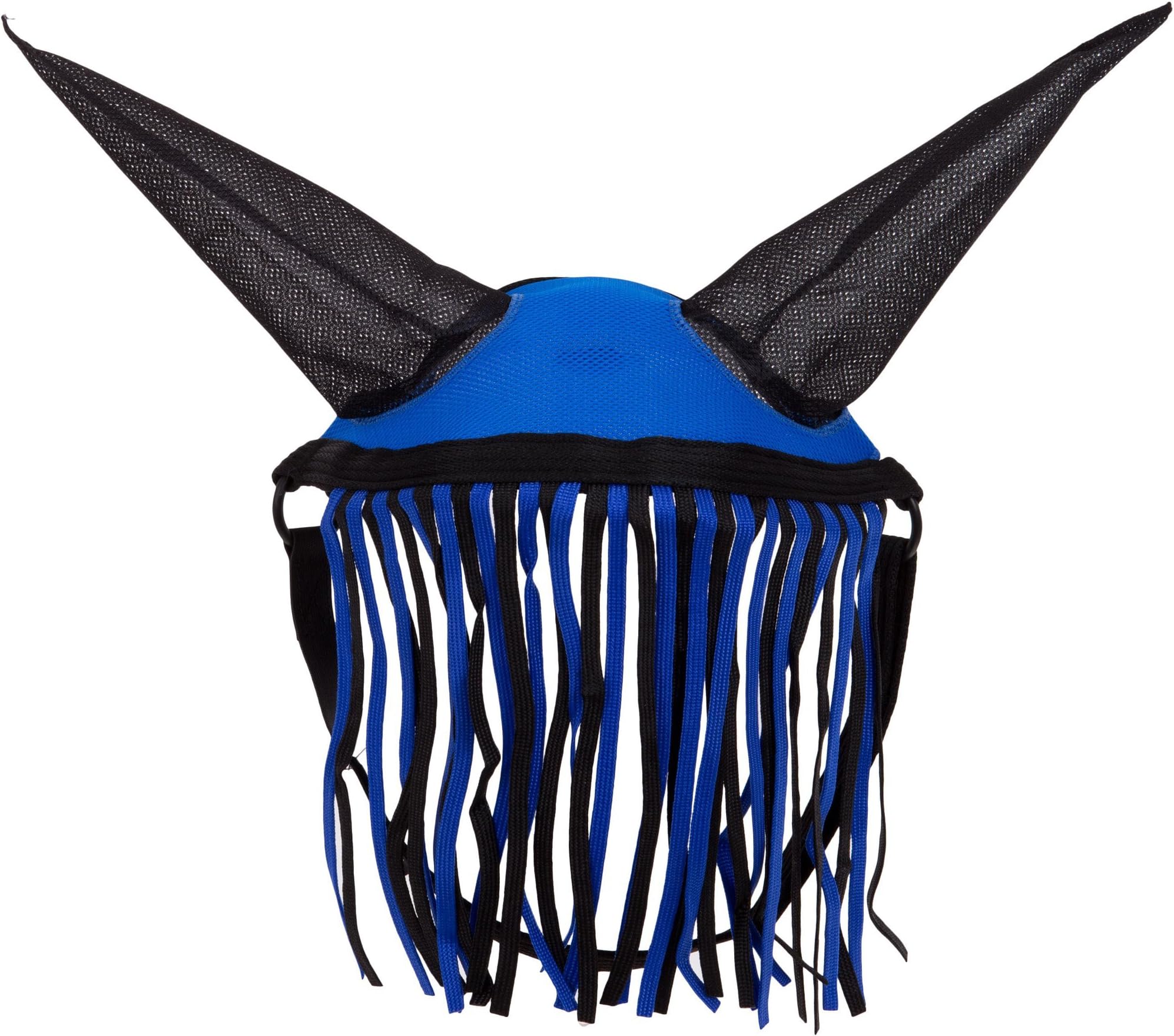 Aerborn Horse Fly Fringe Halter With Ears Protection Mask Pony Cob Horse Blue