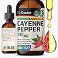 BIO KRAUTER Cayenne Pepper Drops - Liquid Cayenne Pepper Supplements - Natural Capsaicin Extract for Digestive Support - Pure Formula - Vegan Sugar & Alcohol Free - 2 Fl. Oz.