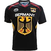 ARZA Men’s Germany‑Inspired Soccer Fan Jersey – White or Black Short Sleeve Lightweight Football Shirt