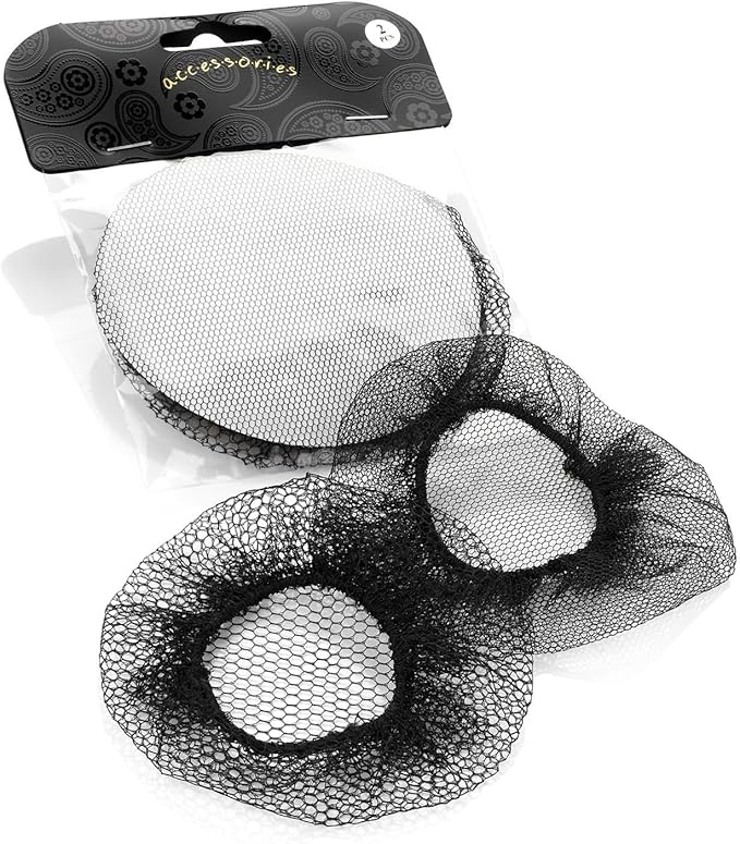 hair bun net with clip
