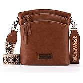 Montana West Double Compartments Cross Body Bag for Women with Adjustable Strap and Specialized Pocket