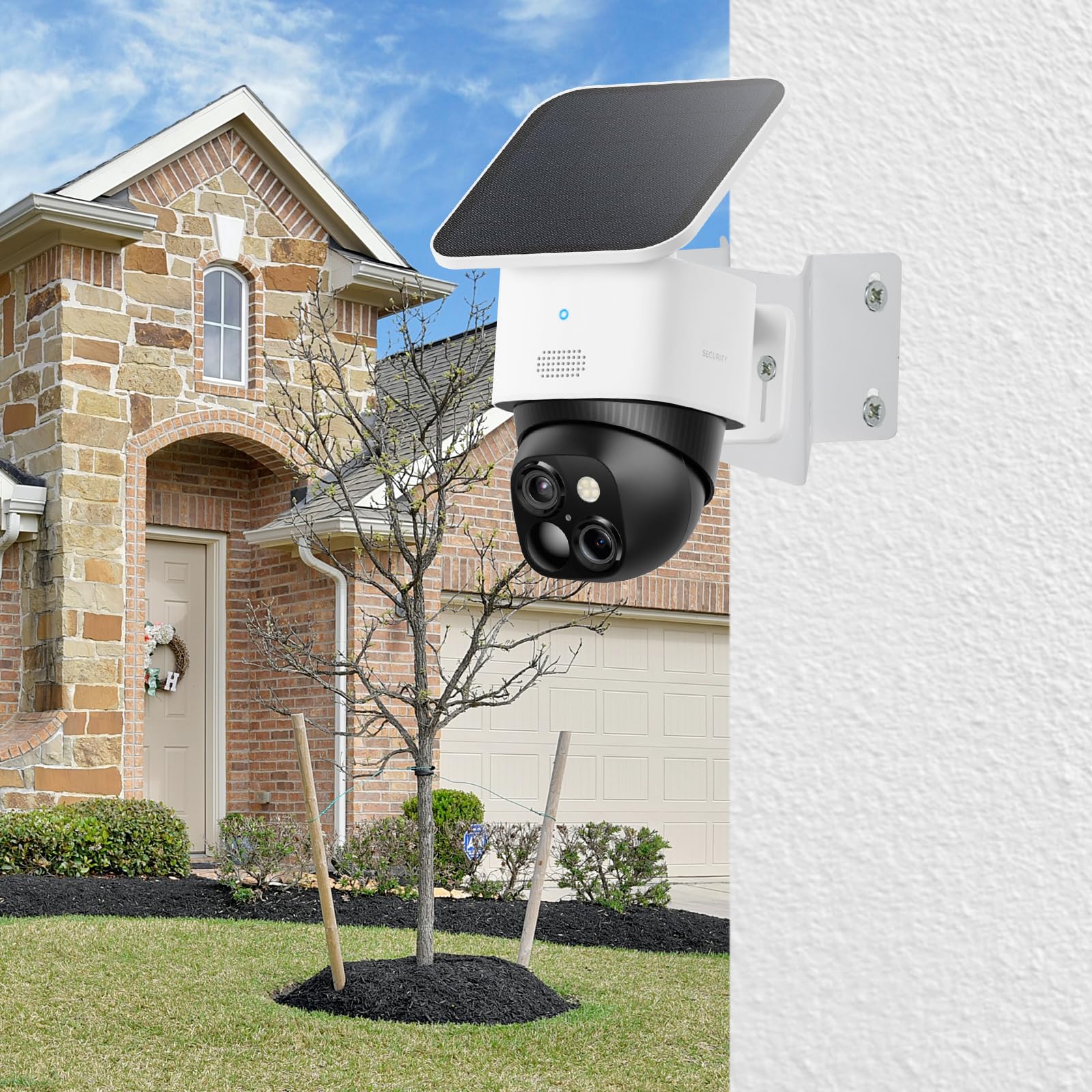 2 Pack Metal Mounting Corner Bracket for Security Camera, Metal Corner Mount Compatible with Eufy SoloCam S340/S330/E30 Surveillance Camera System for Outdoor and Indoor
