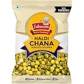 Jabsons Haldi Chana &ndash; 200g | Roasted Chickpeas with Turmeric | High Protein &amp; Fiber | Healthy Snack | Ready to Eat | No Preservatives | Flavored Bhuna Chana | Crunchy Indian Snack