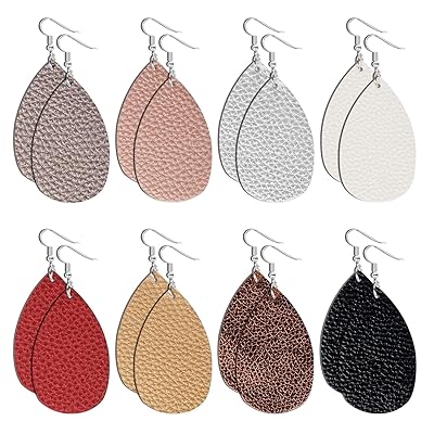 GMAOPHY Pairs Teardrop Leather Earrings Petal Drop Nigeria Ubuy