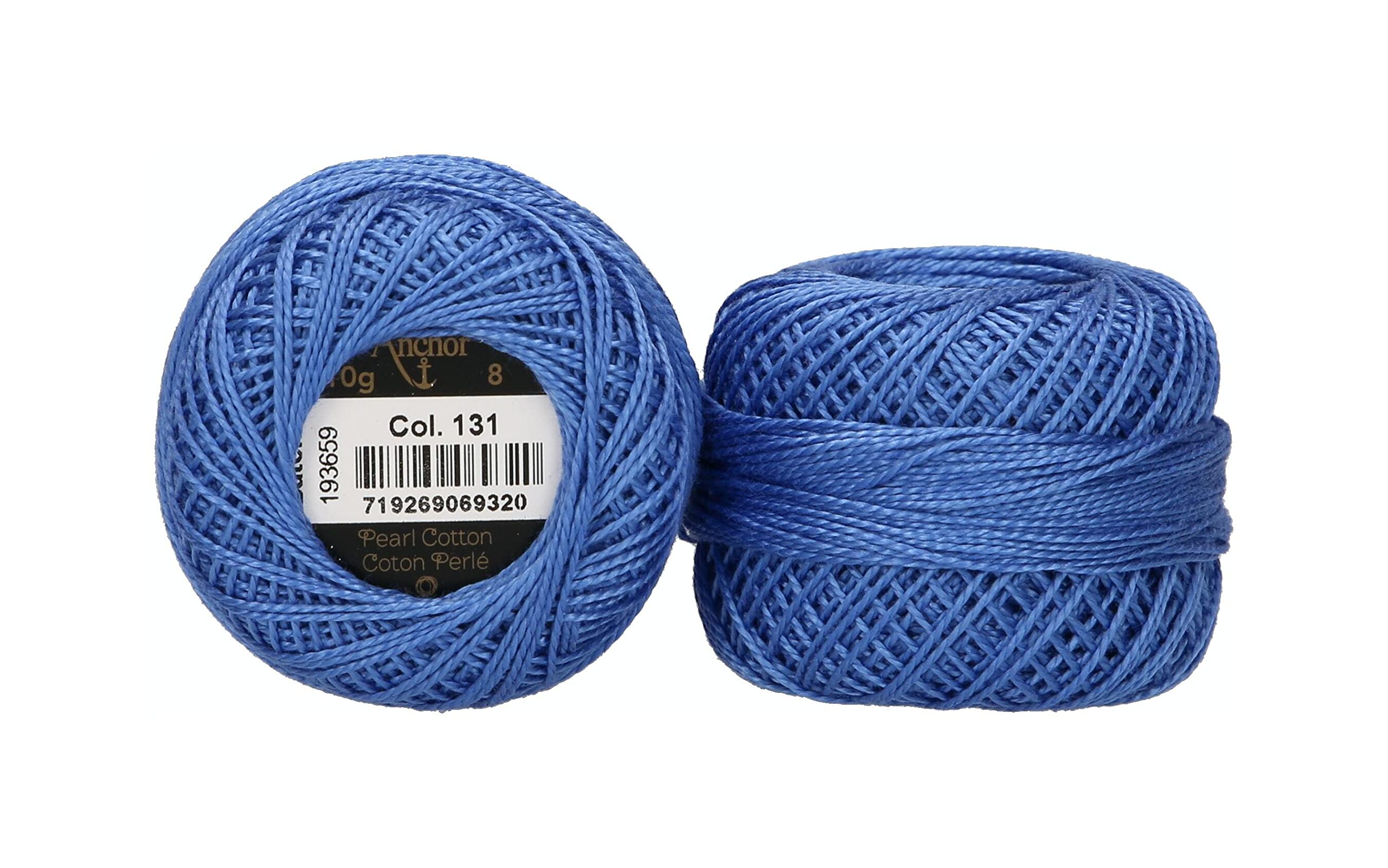 ANCHOR Pearl Yarn, Thickness: 8, Packaging: 10G, Running Length: 82M vergissmeinnicht Embroidery Threads