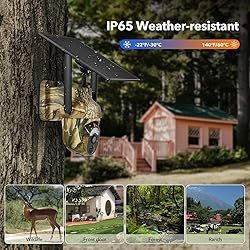 4G LTE Cellular Trail Cameras 2K 360° View Live