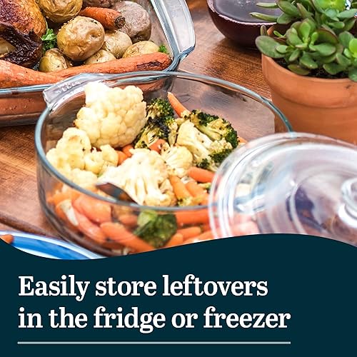 Libbey Baker's Basics 3-Piece Glass Casserole Baking Dish Set with