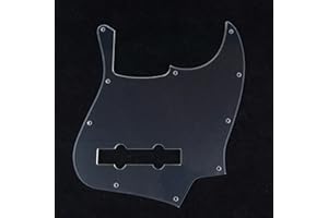 MLAVAL GUITAR PARTS Replacment Pickguard For Jazz Bass 5 String JB,1-ply Clear Transparent