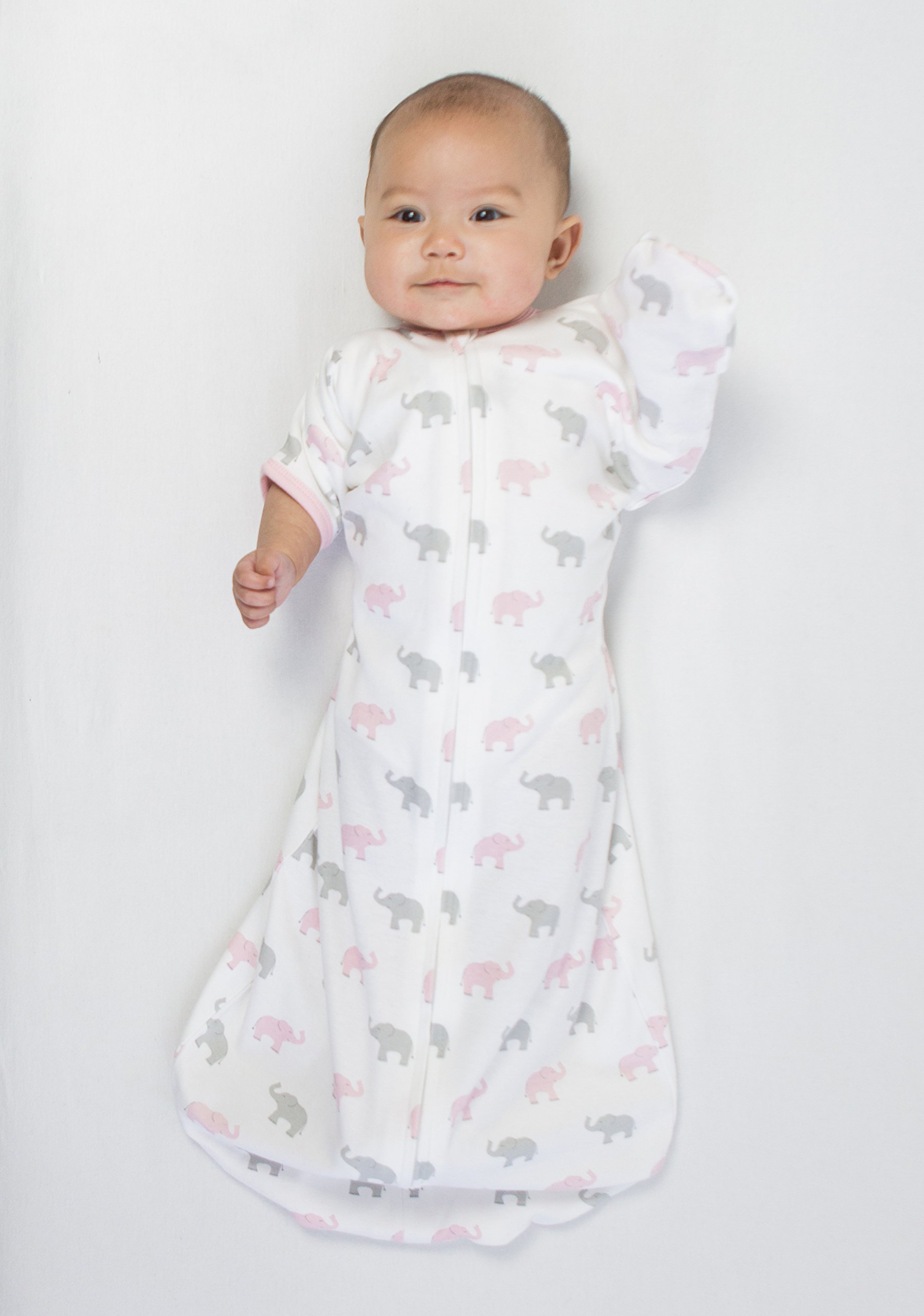 Amazing Baby Transitional Swaddle Sack with Arms Up HalfLength Sleeves