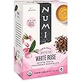 Numi Organic Tea White Rose, 16 Count Box of Tea Bags, White Tea (Packaging May Vary)