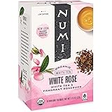 Numi Organic Tea White Rose, 16 Count Box of Tea Bags, White Tea (Packaging May Vary)