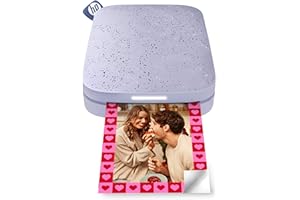 HP Sprocket Portable 2x3 Instant Photo Printer (Lilac) Print Pictures on Zink Sticky-Backed Paper from Your iOS & Android Dev