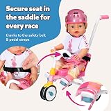 BABY born Trike 835456 Tricycle for Dolls 36-43cm with Detachable Handlebar view 3