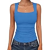 ANRABESS Women Tank Tops Square Neck Sleeveless Summer Slim Fit Shirts Knit Basic Tee Undershirts 2026 Beach Vacation Clothes