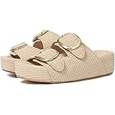 Atsroel Platform Sandals For Women Espadrilles Open Toe Flatform Raffia Sandals Slip On Slide Sandals Casual Woven Sandals Summer Beach Sandals