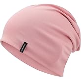 HAMUNI Slouchy Beanie for Women Men Soft Cotton Chemo Hats Double-Layer Warm Beanie Cap for Daily Wear & Transitional Seasons