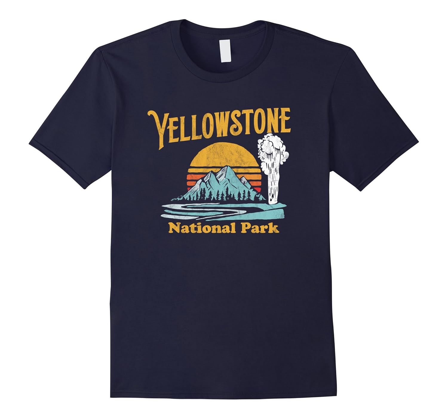 Vintage Yellowstone National Park Retro T-Shirt-ANZ