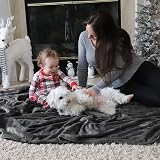 Bedsure Fleece Throw Blanket Sofa Blanket 130x150 Dark Grey view 8