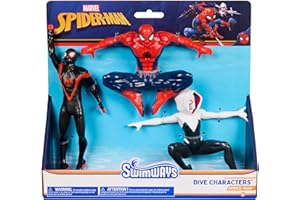 Swimways Marvel Spidey Dive Characters 3-Pack, Swimming Pool Accessories & Kids Pool Toys, Pool Party Supplies & Water Toys for Kids Aged 5 & Up