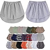 GWYVK 2PCS Shirt Extender For Women Layering,Half Shirt Skirt, Skirt Extenders, Half Shirts For Women Layering