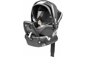 Peg Perego Primo Viaggio 4-35 Nido - Rear Facing Infant Car Seat - Includes Base with Load Leg & Anti-Rebound Bar - for Babies 4 to 35 lbs - Made in Italy - Atmosphere (Grey)