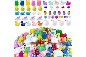 HAVAGDTM 155 PCS Mini Animal Figures Mini Duck Figures Miniature Garden Decor for Miniature Garden Landscape Pots Dollhouse DIY Handmade Birthday Party Favor
