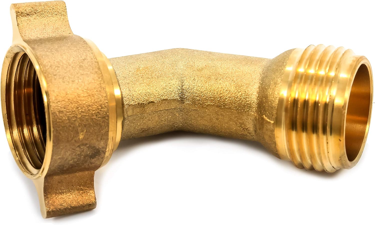 Camco (22505) 90 Degree Hose Elbow- Eliminates Stress and Strain On RV Water Intake Hose Fittings, Solid Brass: Automotive