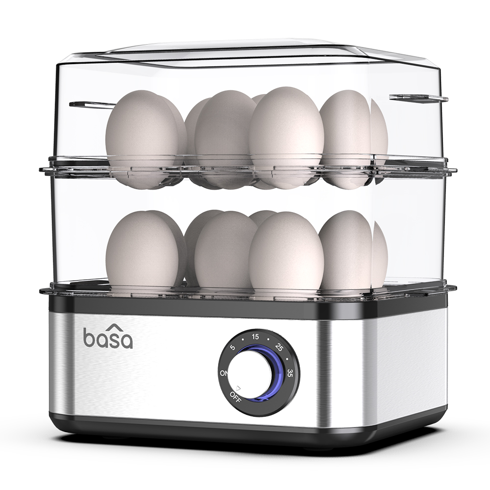 Watch Egg Boiler, BASA Hard Boiled Egg Maker, 16 Egg Large Capacity Egg ...