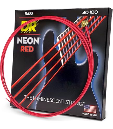 NEON BASS Guitar Strings MULTI-COLOR (D… DR Strings Introduces K3 NEON Hi-Def Multi-Color Bass String