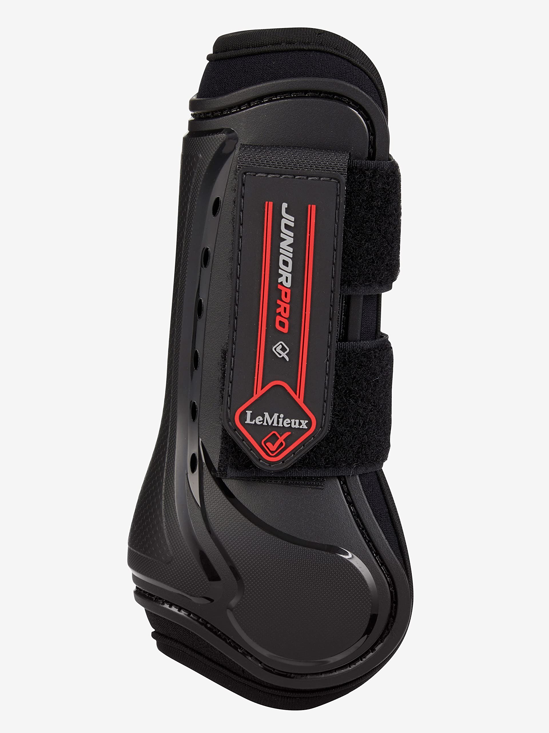 LeMieux Junior Pro Horse Tendon Boots - Protective Gear and Training Equipment - Equine Boots, Wraps & Accessories - Tendon Protection and Support (Black/X-Small)