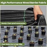 Velway Weed Control Membrane Heavy Duty 1x10M Ground Cover Fabric for Gardens view 4