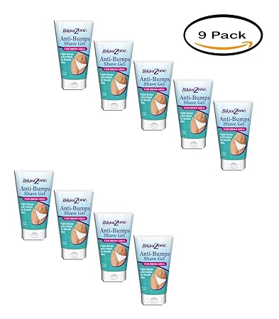 Amazon Com Pack Of 9 Bikini Zone Anti Bumps Shave Gel For