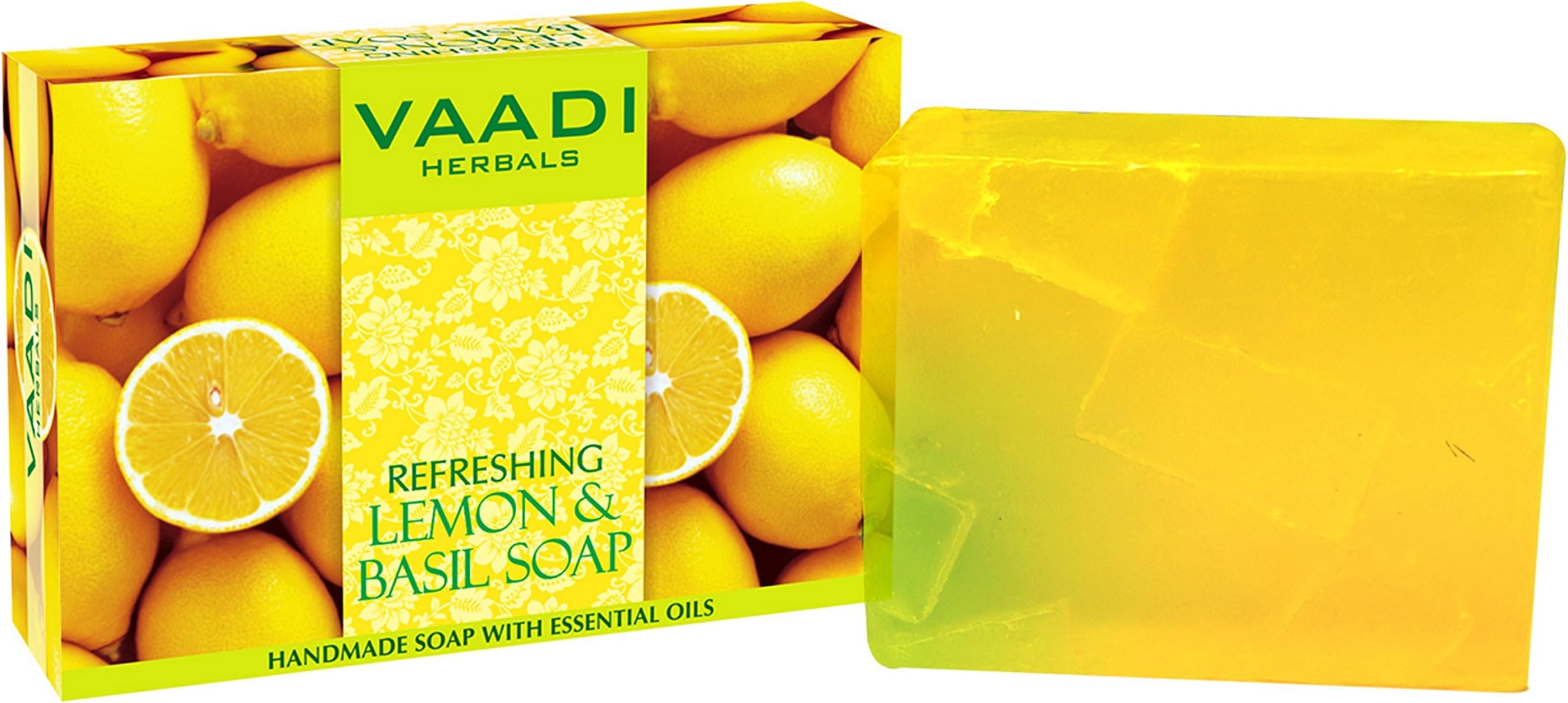Vaadi Herbals Refreshing Soap - Lemon & Basil 75g