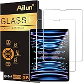 Ailun 2 Pack Screen Protector for iPad Pro 12.9 Inch, 2018-2022 | 2022 &amp; 2021 &amp; 2020 &amp; 2018 Release, Tempered Glass, Face ID &amp; Apple Pencil Compatible, Ultra Sensitive, Case Friendly