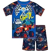 Blaze and The Monster Machines Swim Set | Two Piece Boys Swimsuit | Boys Swim Trunks and Rash Guard