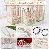 anezus 800 Pcs Ivory Pearl Beads 8mm Sew On Flatback Jewelry Craft view 6