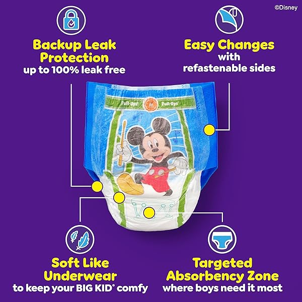 PULL-UPS BOYS’ POTTY TRAINING PANTS, SIZE 3T-4T TRAINING UNDERWEAR (32-40 LBS), 66 COUNT