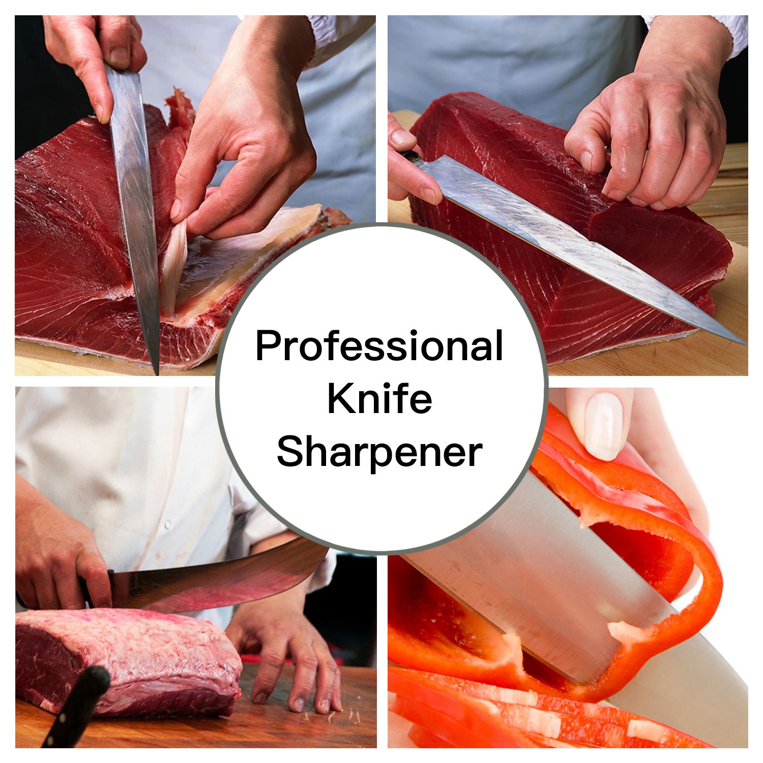 Firlar Abziehstein Wetzstein 1000 4000 mit 2-IN-1 Wetzstein Schleifstein für Messer Silikon Anti-Rutsch-Basis für Küchenmesser, Taktische Messer und vieles mehr