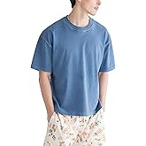 Aeropostale Men's Heavy Weight Boxy Crew Neck Short Sleeve T-Shirt