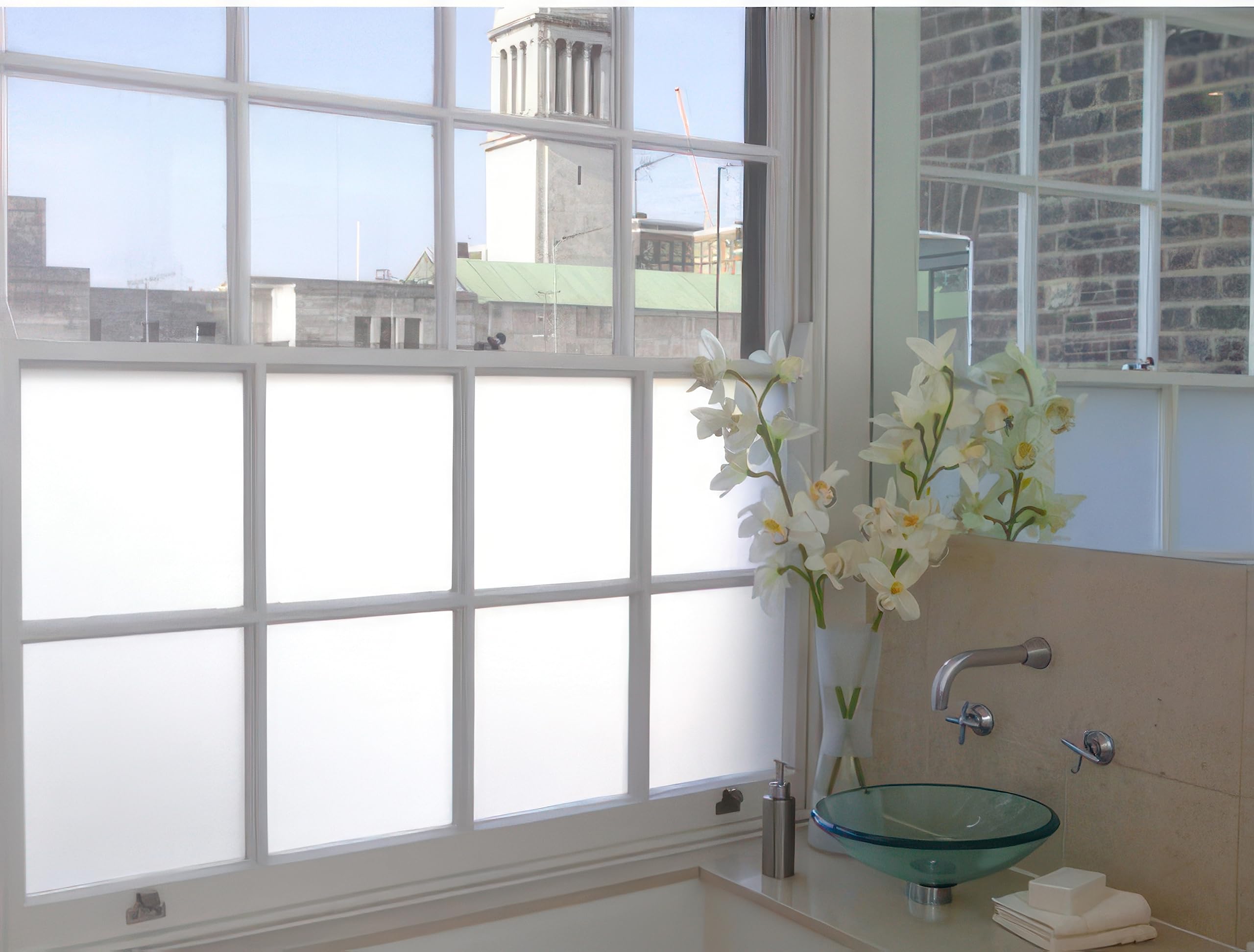 White Frosted Privacy Glass Window Film (76cm x 3M) (76cm x 3 metre)