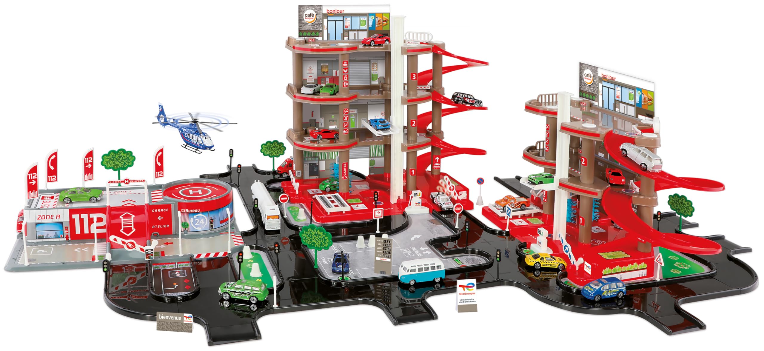 STARLUX 401018 Huge Double Garage Total 1M/1M30 with Complete Service Station with 3 and 4 Levels, Application Platform and 5 Metre Range, from 3 Years