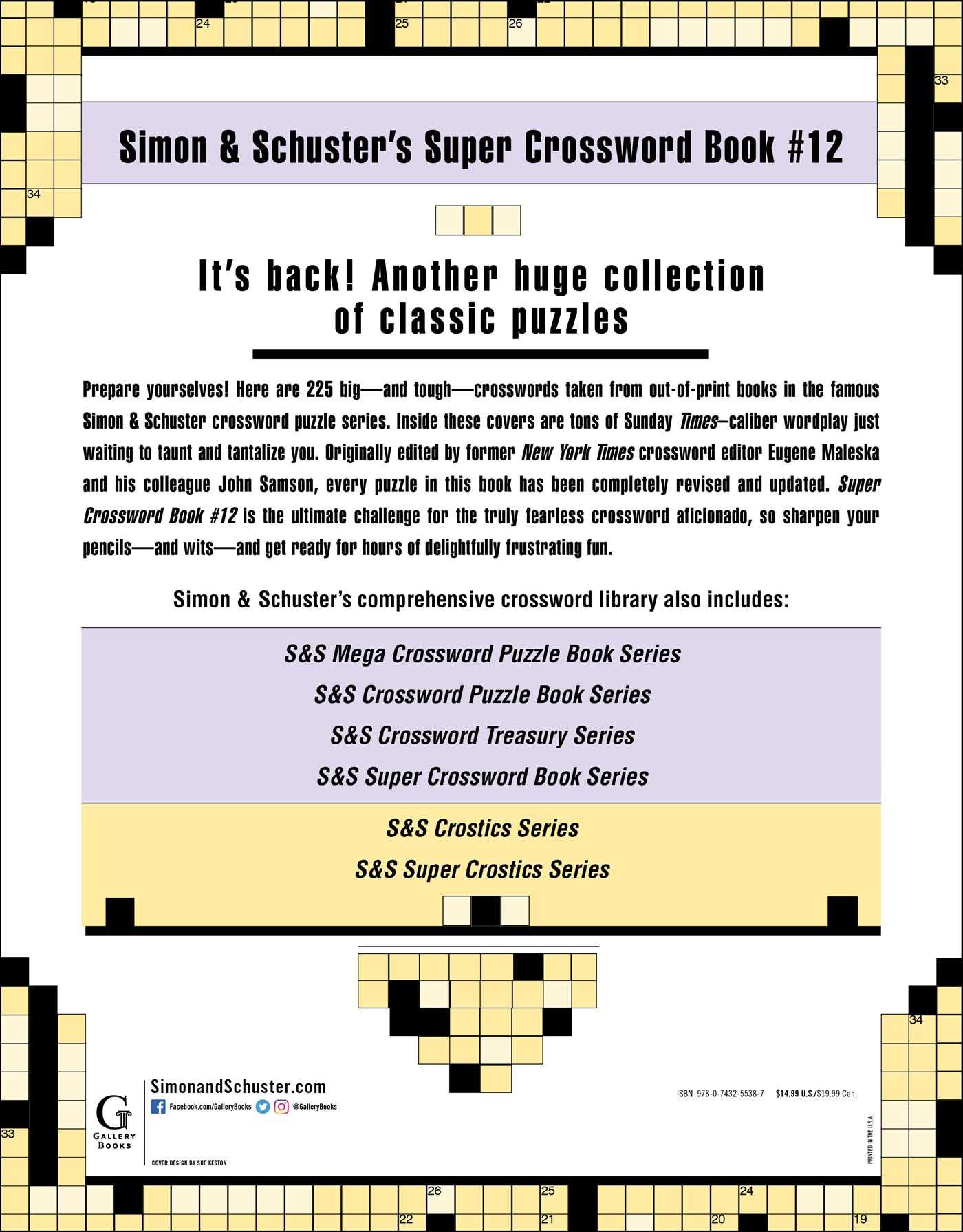 Buy Simon And Schuster Super Crossword Puzzle Book 12 The Biggest And The Best Simon Schuster Super Crossword Books Book Online At Low Prices In India Simon And Schuster Super